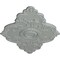 Ekena Millwork Piedmont Ceiling Medallion (Fits Canopies up to 6 1/2"), 67 1/8"W x 48 5/8"H x 1 7/8"P, Primed White CM67PE - alternate 3